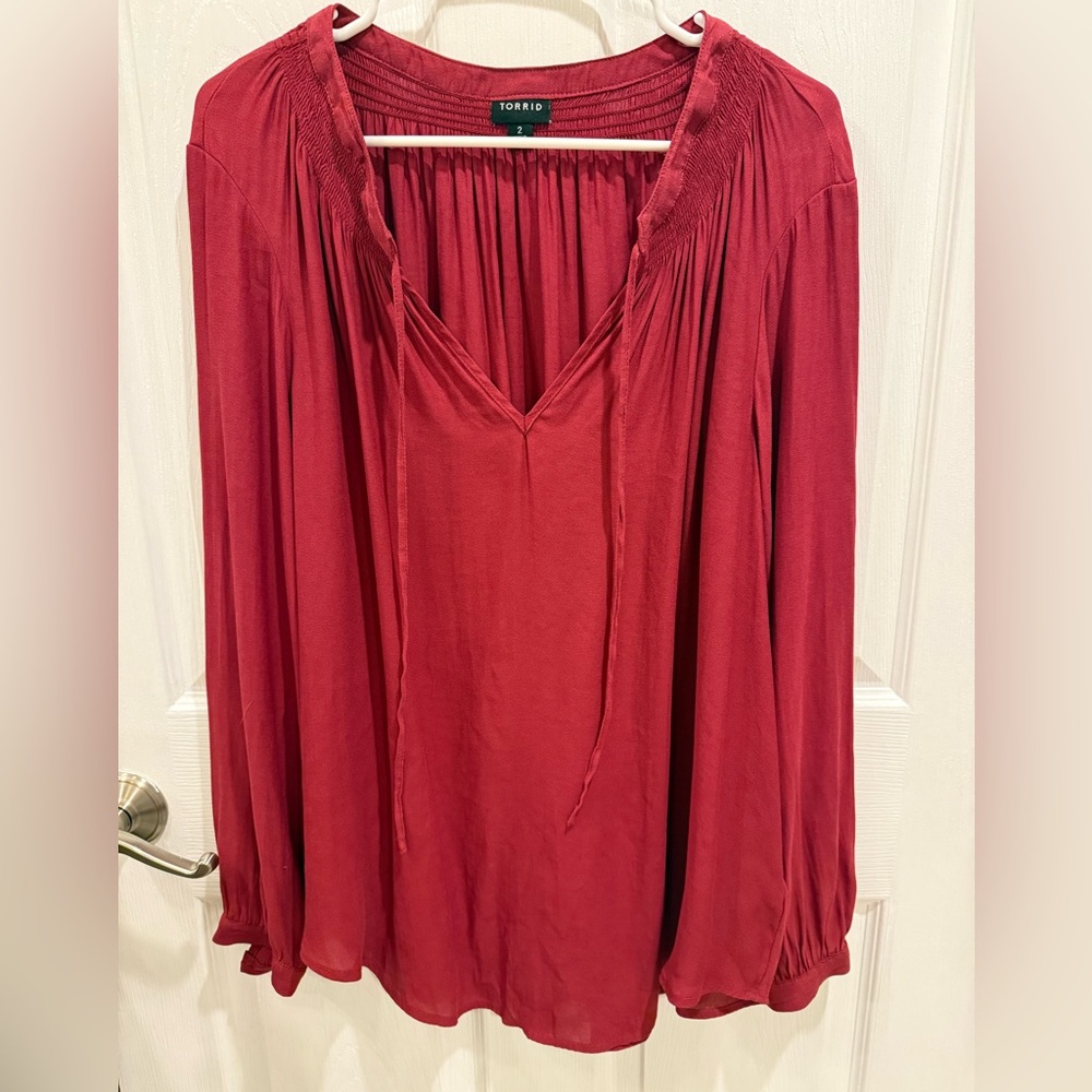 Torrid Pink Blouse Size 2